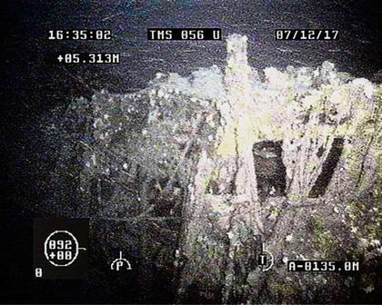 En la imagen tomada por el Panther Plus se ve la silueta de un objeto no identificado