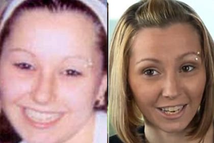 En la izquierda, Amanda Berry en el momento de su desaparición; a la derecha, en una de sus entrevistas más actuales