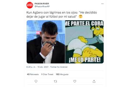 En la mayoría de los mensajes los usuarios mostraron su dolor ante la noticia
