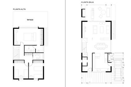 En la planta baja se desarrolla una amplia cocina, living-comedor, toilette y galería con parrilla. En la planta alta: 3 dormitorios con una suite principal con terraza e increíbles vistas.