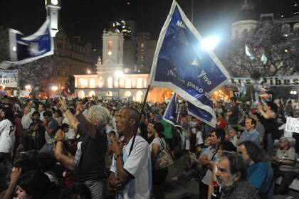 En la Plaza de Mayo, recordaron a Néstor Kirchner