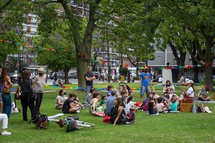 En la plaza ubicada al lado de Malba, el domingo habrá talleres de circo