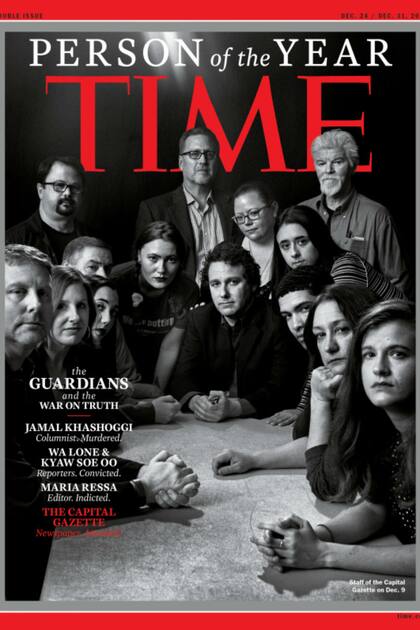 En la portada de Time "los guardianes", las personalidades del año, según la revista