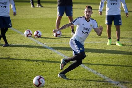 En la práctica con el plantel en Mallorca