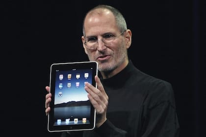 En la presentación de la iPad, en enero de 2010