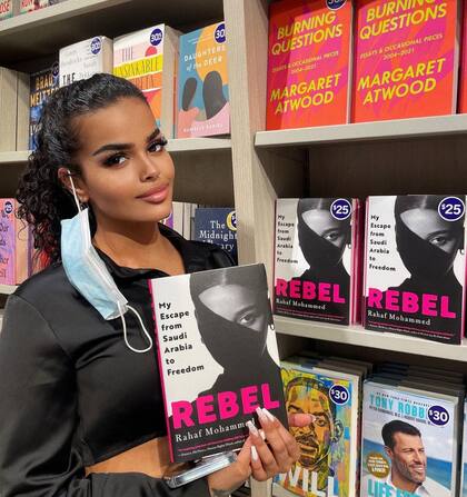 En la presentación de su libro, donde relata su escape de Arabia Saudita