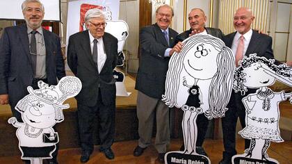 Sus personajes, en la presentación de su obra completa, en 2014