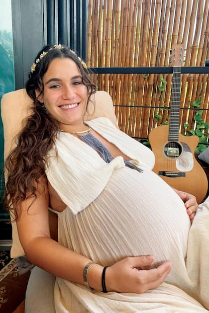 En la recta final de su embarazo, María Gabriela se toma un descanso. Su hijo Milo nacerá a fines de febrero.