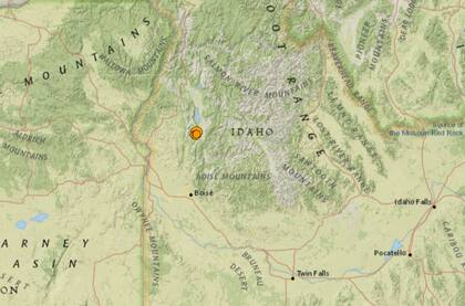 En la región central de Idaho se registraron al menos cinco sismos de mediana intensidad durante el 26 de febrero