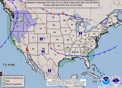 En la región noreste, las lluvias persistirán hasta el domingo en Nueva York y Pennsylvania