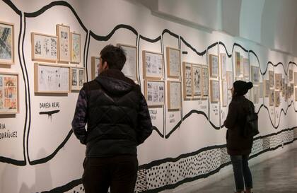 En la Sala 4 del Recoleta, el espacio se halla bajo el dominio creativo del cómic, la ilustración y el relato gráfico