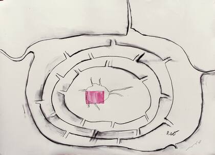 En la sección principal de la feria, waldengallery recupera Coraza, exposición de la artista mexicana Magali Lara que no pudo exhibirse en 2020 en Buenos Aires