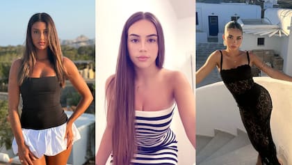 En la vida sentimental de Lamine Yamal han aparecido tres nombres que dieron que hablar: Fati Vázquez (izq), Alex Padilla (centro) y Anna Genoso (der.).