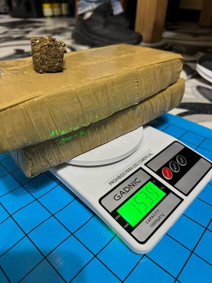 En la vivienda del sicario se hallaron grandes cantidades de droga.