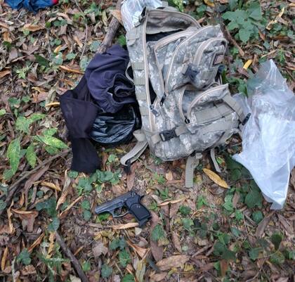 En la zona del tiroteo se recuperaron armas usadas por los narcomochileros