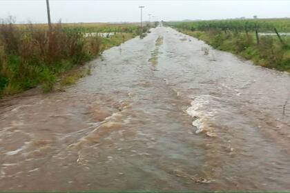 En la zona desbordó un arroyo