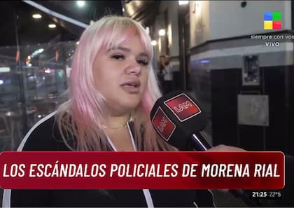 En LAM (América) recordaron los conflictos policiales que involucraron a Morena Rial (Foto: Captura de video / LAM)