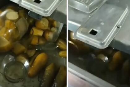 En las alacenas de la cocina también había pepinillos en escabeche