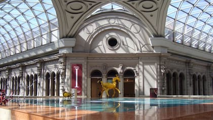 En las bellas Galerías Pacífico se encuentran los ricos pabellones del Centro Cultural Borges
