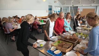 En las escuelas públicas finlandesas, todo es gratuito. Incluyendo la comida.