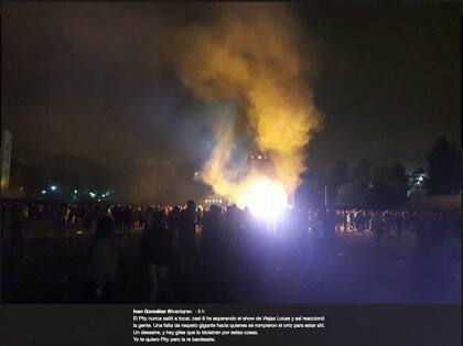 En las redes: "El Pity nunca salió a tocar, casi 8 horas esperando el show de Viejas Locas y así reaccionó la gente".