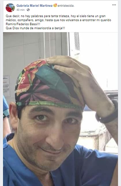 En las redes, los amigos de los profesionales de la salud fallecidos en Esquel los despiden con sentidas palabras