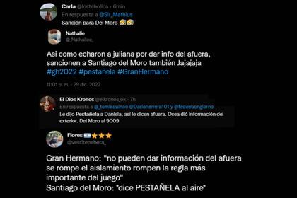 En las redes se reaccionó ante la frase del conductor (Captura Twitter)