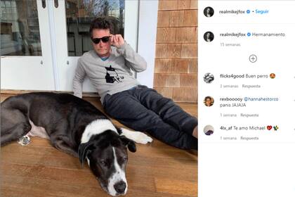 En las redes sociales el actor solía publicar su día a día con Gus, a quien había definido como un ser
"maravilloso"