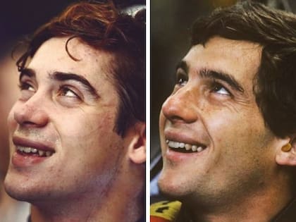 En las redes sociales, los usuarios hicieron alusión a las similitudes físicas entre Franco Colapinto y Ayrton Senna