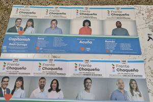 En las salas de votación aparecen las boletas del Frente Chaqueño con las postulaciones de los detenidos Emereciano Sena y Marcela Acuña