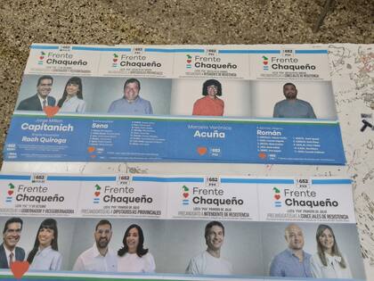 En las salas de votación aparecen las boletas del Frente Chaqueño con las postulaciones de los detenidos Emereciano Sena y Marcela Acuña