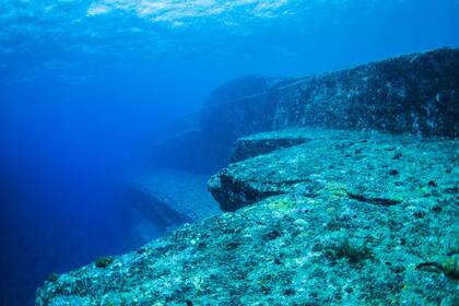 En lo alto del bloque de Yonaguni los estudiosos ubicaron dos terrazas