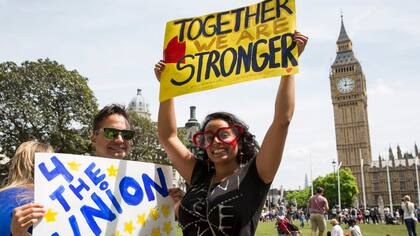 En Londres, a favor de la permanencia