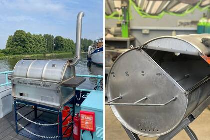 En los comentarios que varios argentinos hicieron al tiktoker francés Ladistino, se señaló que, en realidad, su parrilla se trata de un modelo pequeño de parrilla conocido como "chulengo", como los que se ven en la imagen