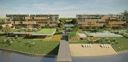 En los macrolotes 8 y 9 Creaurbana levantará dos edificios que sumarán 100 unidades y que desembocarán directamente al agua