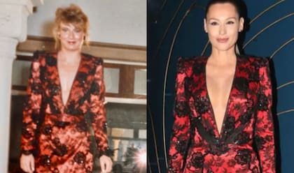 En los Martín Fierro 2022, Pampita rindió homenaje a Elsa Serrano usando el vestido que la diseñadora creó para Norma Aleandro en los Oscar. Sin embargo, no fue la primera en revivirlo: en 1987, la sanjuanina María del Valle Bravo Falcioni ya lo había usado en una gala benéfica.