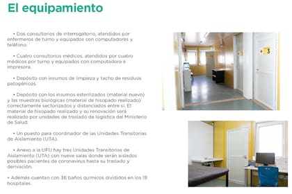 En los UFU hay diferentes tipos de consultorios, según los cuadros de las personas que ingresen