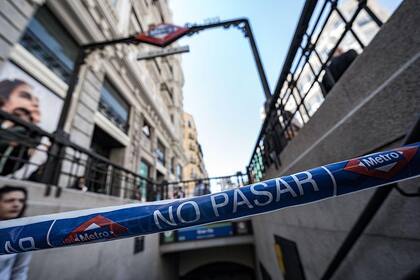 En Madrid se cortó la red de Metro.