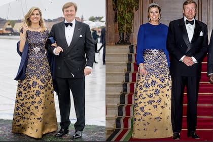 En marzo, en visita de Estado a Kenia, Máxima
recuperó la falda de satén de seda y encaje de guipure del diseñador danés Claes Iversen que también usó en 2017 en la fiesta por los 80 años de los reyes Harald y Sonia de Noruega.