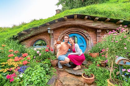 En Matamata, Nueva Zelanda, se lucen las casitas de los hobbits