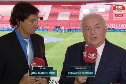 En mayo de este año, Niembro volvió a trabajar como comentarista luego de estar seis años alejado de los medios. Lo hizo en el encuentro entre Huracán e Independiente