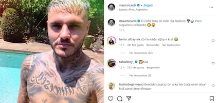 En medio de la disputa con Wanda Nara, Mauro Icardi aclaró en su cuenta de Instagram que "sigue brillando"