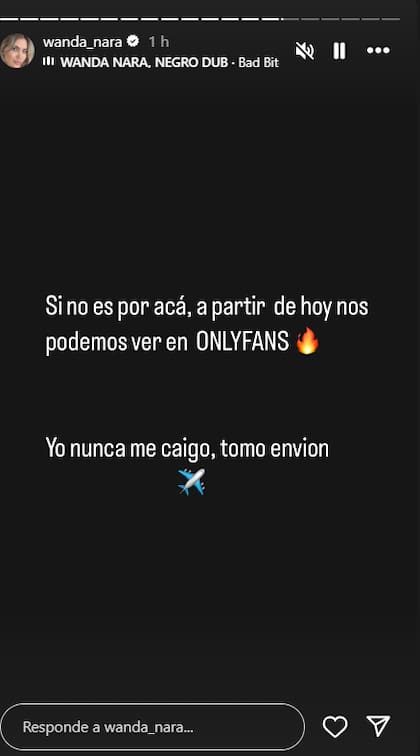 En medio de la polémica, Wanda Nara anunció que se suma a una plataforma de contenido para adultos (Captura: Instagram @wanda_nara)