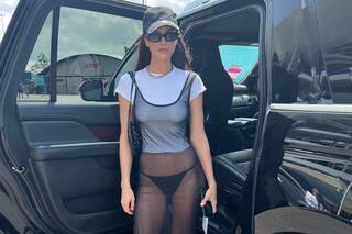 Irina Shayk intentó esconderse de la prensa, pero un detalle de su look la delató