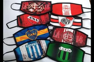 Tapabocas con diseños de clubes de fútbol: la novedad que vale entre $200 y $350