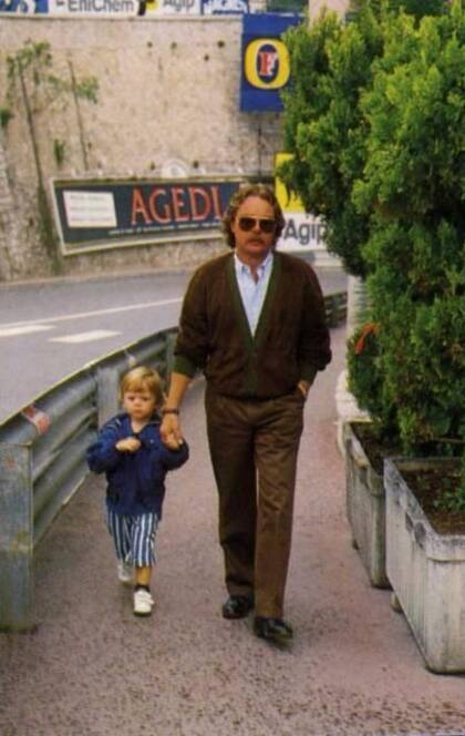 En Mónaco, el pequeño Nico Rosberg y su papá