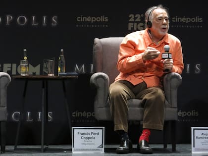 En Morelia (México), durante la presentación de la película en octubre pasado