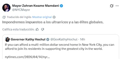 En muchas ocasiones, Mamdani defendió la idea del impuesto a los ultrarricos