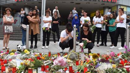 En Múnich, ayer se recordó a las víctimas del tiroteo del viernes