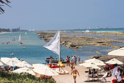 En Muro Alto se forman grandes piletones separados por rocas